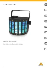 Предварительный просмотр 1 страницы Behringer EUROLIGHT LED DSL1 Quick Start Manual