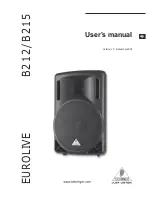 Behringer Eurolive B212 User Manual предпросмотр