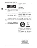 Preview for 2 page of Behringer Eurolive B212 User Manual