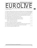 Preview for 3 page of Behringer Eurolive B212 User Manual