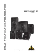 Preview for 1 page of Behringer Eurolive P1020 User Manual