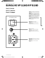 Preview for 10 page of Behringer Eurolive VP1220D Operating/Safety Instructions Manual