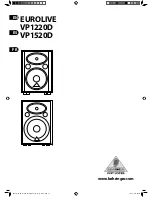 Preview for 20 page of Behringer Eurolive VP1220D Operating/Safety Instructions Manual