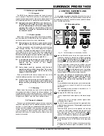 Предварительный просмотр 5 страницы Behringer Europack Pro RX1602 User Manual