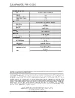 Preview for 4 page of Behringer Europower PMH3000 Technical Specifications