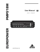 Behringer EUROPOWER PMP518M User Manual предпросмотр