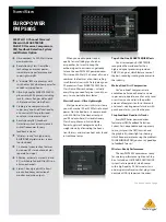 Behringer EUROPOWER PMP580S Brochure предпросмотр