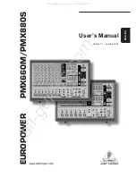 Behringer Europower PMX660M User Manual предпросмотр