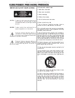 Предварительный просмотр 2 страницы Behringer Europower PMX660M User Manual