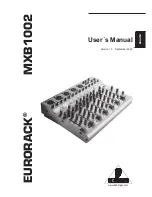 Предварительный просмотр 1 страницы Behringer Eurorack MXB1002 User Manual