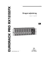 Behringer EURORACK PRO RX1202FX (Dutch) Brugervejledning предпросмотр