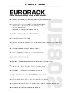 Preview for 2 page of Behringer Eurorack UB802 Technical Specififcations