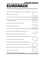 Preview for 3 page of Behringer Eurorack UBB1002 User Manual