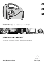 Preview for 1 page of Behringer Eurosound Megaphone XT Quick Start Manual