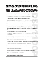 Preview for 4 page of Behringer FEEDBACK DESTROYER PRO DSP1100P User Manual