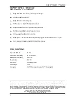 Preview for 2 page of Behringer HEADPHONES HPX2000 Technical Specifications