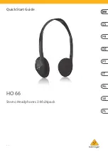 Behringer HO 66 Quick Start Manual предпросмотр