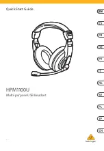 Preview for 1 page of Behringer HPM1100U Quick Start Manual