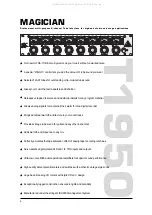 Preview for 4 page of Behringer MAGICIAN T1950 User Manual