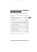 Preview for 3 page of Behringer Minicom COM800 User Manual