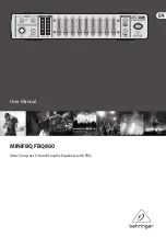 Behringer MiniFBQ FBQ800 User Manual preview