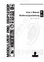 Behringer Modulizer PRO DSP1200P User Manual preview