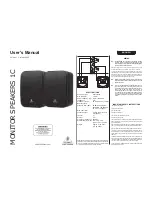 Behringer Monitor 1C User Manual предпросмотр