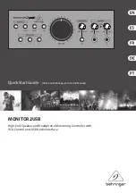 Preview for 1 page of Behringer monitor2usb Quick Start Manual