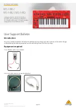 Preview for 1 page of Behringer MS-1-BK Bulletin