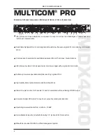 Preview for 4 page of Behringer Multicom Pro MDX4400 User Manual