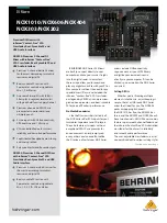 Behringer NOX202 Manual preview