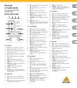 Preview for 1 page of Behringer OCTAVE DIVIDER Quick Start Manual