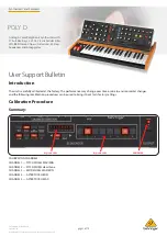 Behringer POLY D Quick Start Manual preview
