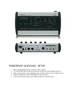 Preview for 3 page of Behringer POWERPLAY P16-M Setup Manual