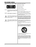 Предварительный просмотр 2 страницы Behringer Pro Mixer DX052 User Manual