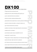 Предварительный просмотр 4 страницы Behringer PRO MIXER DX100 User Manual