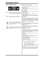 Preview for 2 page of Behringer Pro Mixer DX626 User Manual