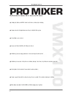 Предварительный просмотр 4 страницы Behringer Pro Mixer VMX100 User Manual