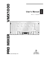 Предварительный просмотр 1 страницы Behringer Pro Mixer VMX1000 User Manual