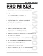 Предварительный просмотр 3 страницы Behringer Pro Mixer VMX1000 User Manual