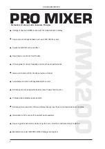 Предварительный просмотр 4 страницы Behringer PRO MIXER VMX200 User Manual