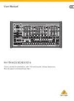 Behringer RHYTHM DESIGNER RD-8 User Manual preview