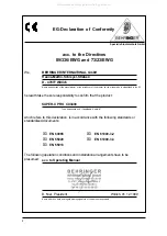 Preview for 2 page of Behringer Super-X Pro CX3400 User Manual