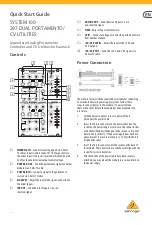 Behringer SYSTEM 100 297 DUAL PORTAMENTO Quick Start Manual предпросмотр