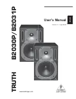 Предварительный просмотр 1 страницы Behringer TRUTH B2030P User Manual