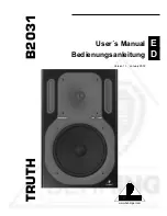 Behringer TRUTH B2031 User Manual предпросмотр