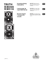 Behringer TRUTH B3030A Operating/Safety Instructions Manual предпросмотр