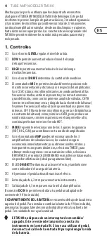 Preview for 4 page of Behringer TUBE AMP MODELER TM300 Manual