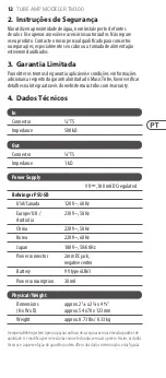 Preview for 12 page of Behringer TUBE AMP MODELER TM300 Manual