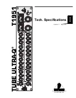 Предварительный просмотр 1 страницы Behringer TUBE ULTRA-QT1951 Specfications